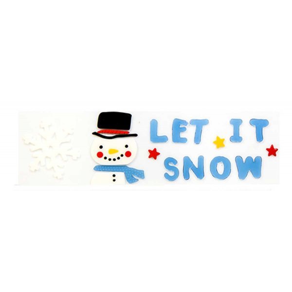 Χριστουγεννιάτικo Αυτοκόλλητo "LET IT SNOW" (50cm)
